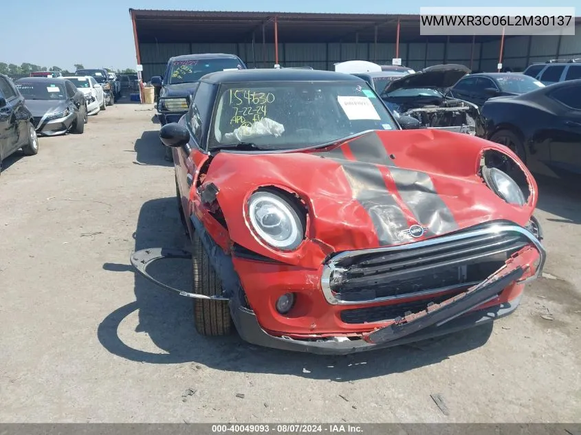 2020 Mini Hardtop Cooper VIN: WMWXR3C06L2M30137 Lot: 40049093