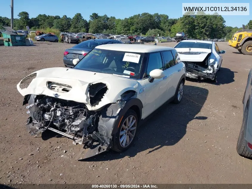 WMWXJ1C01L2L34136 2020 Mini Cooper S Clubman All4