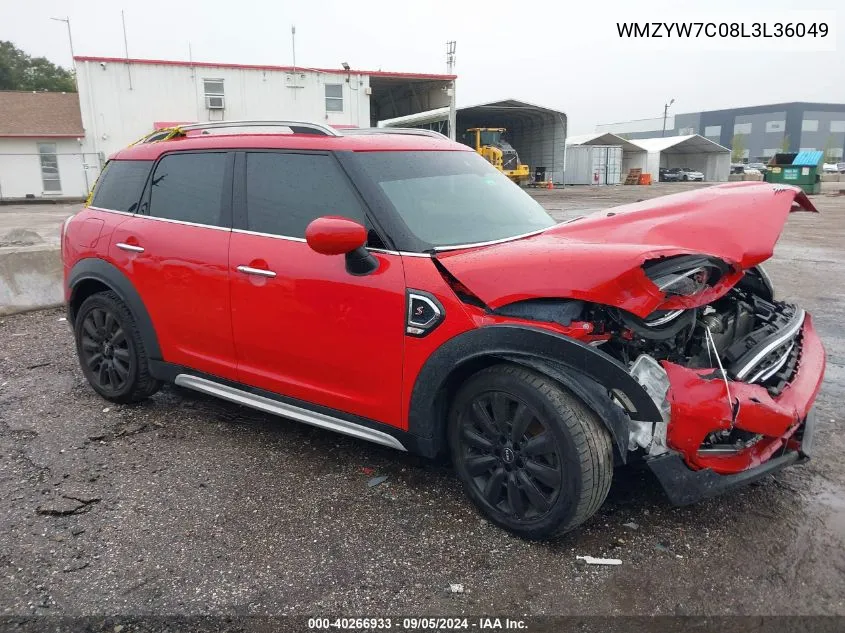 2020 Mini Cooper S Countryman VIN: WMZYW7C08L3L36049 Lot: 40266933