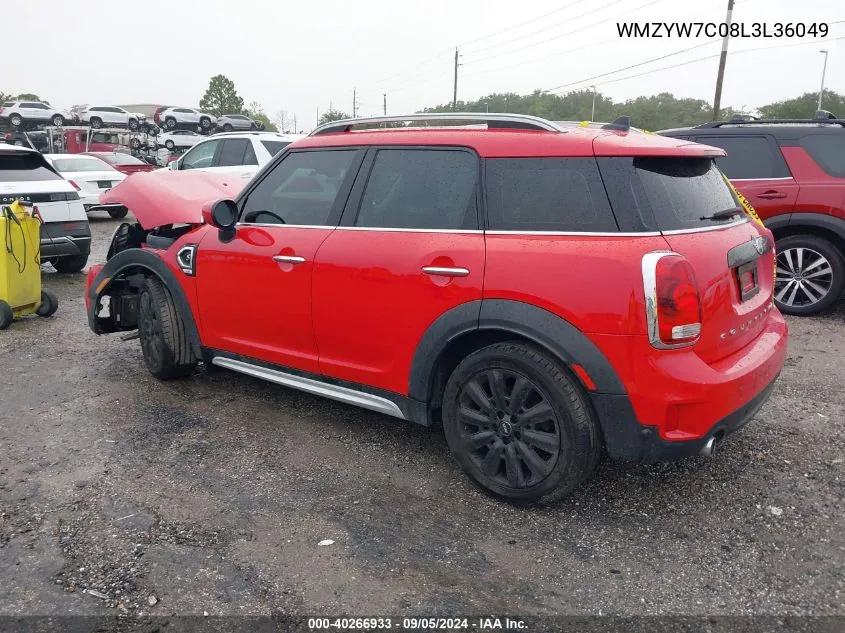 2020 Mini Cooper S Countryman VIN: WMZYW7C08L3L36049 Lot: 40266933