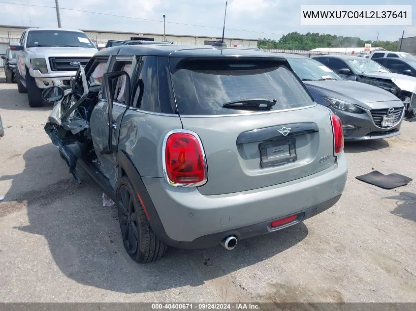 2020 Mini Cooper VIN: WMWXU7C04L2L37641 Lot: 40400671