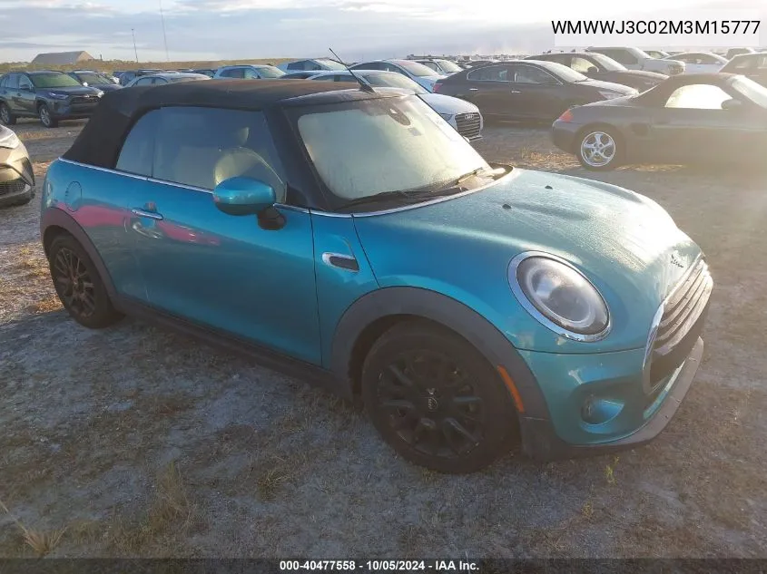 2021 Mini Cooper VIN: WMWWJ3C02M3M15777 Lot: 40477558