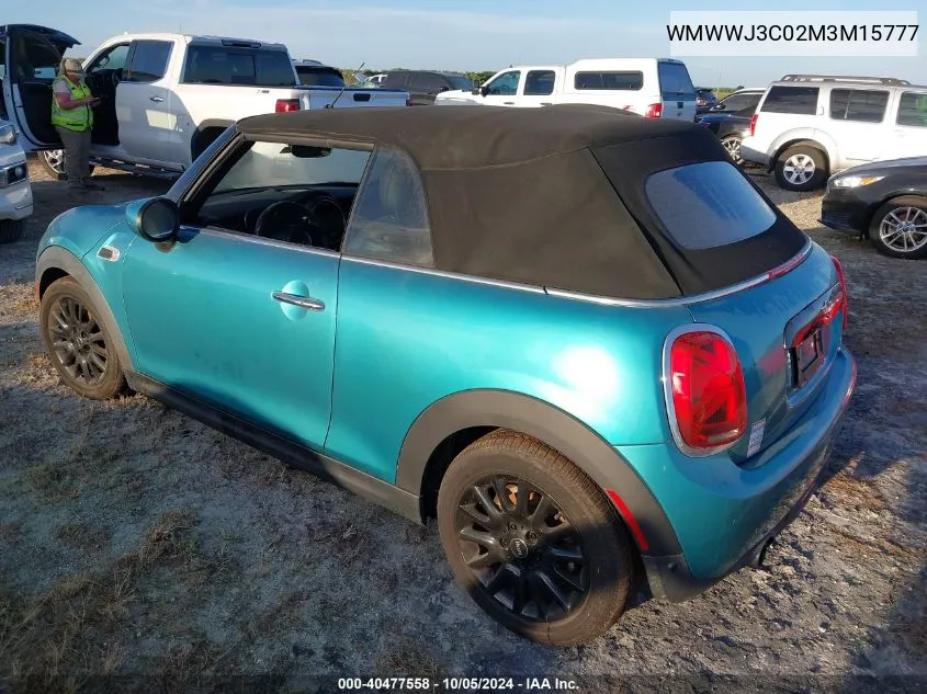 2021 Mini Cooper VIN: WMWWJ3C02M3M15777 Lot: 40477558