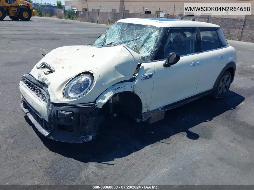 2022 Mini Cooper S VIN: WMW53DK04N2R64658 Lot: 39968000