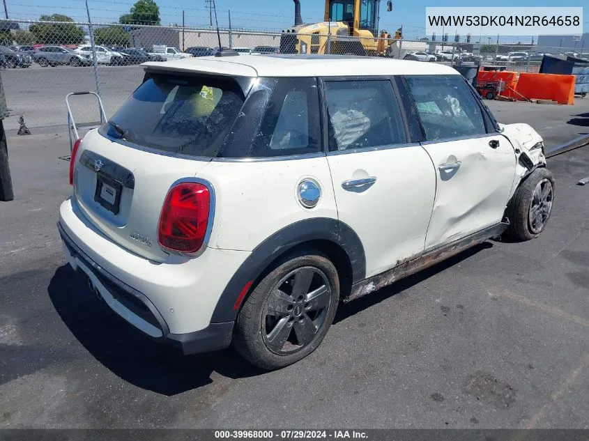 2022 Mini Cooper S VIN: WMW53DK04N2R64658 Lot: 39968000