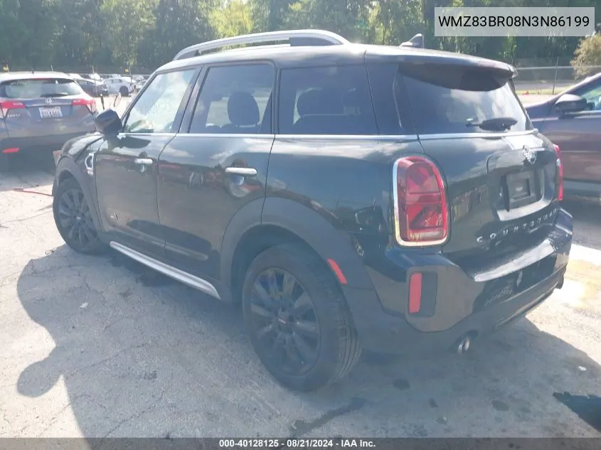 2022 Mini Cooper S Countryman All4 VIN: WMZ83BR08N3N86199 Lot: 40128125