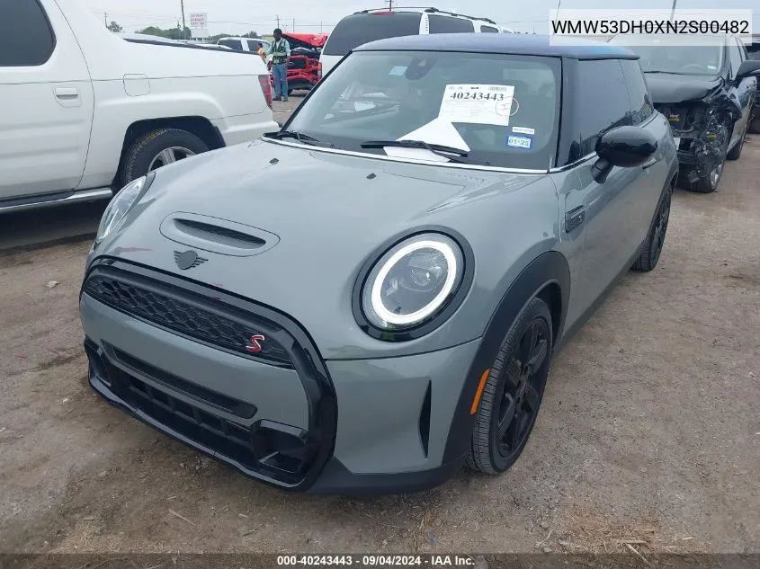 WMW53DH0XN2S00482 2022 Mini Hardtop Cooper S