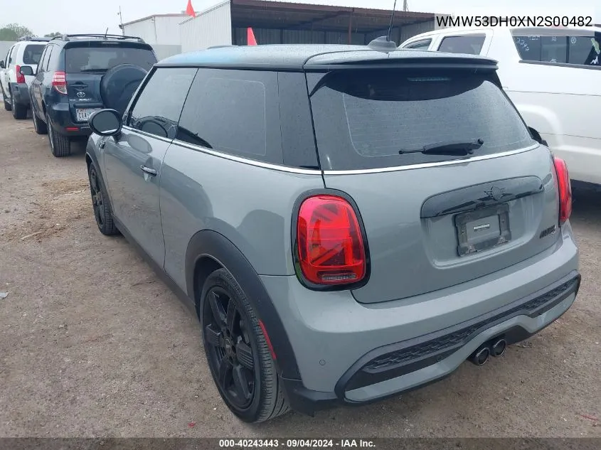 2022 Mini Cooper S VIN: WMW53DH0XN2S00482 Lot: 40243443