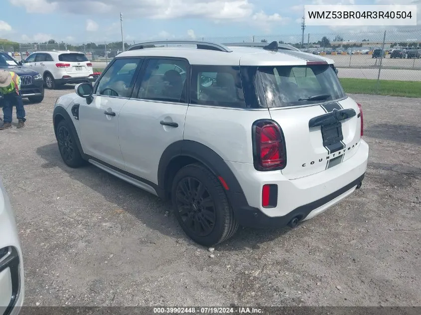 2024 Mini Countryman Cooper S VIN: WMZ53BR04R3R40504 Lot: 39902448