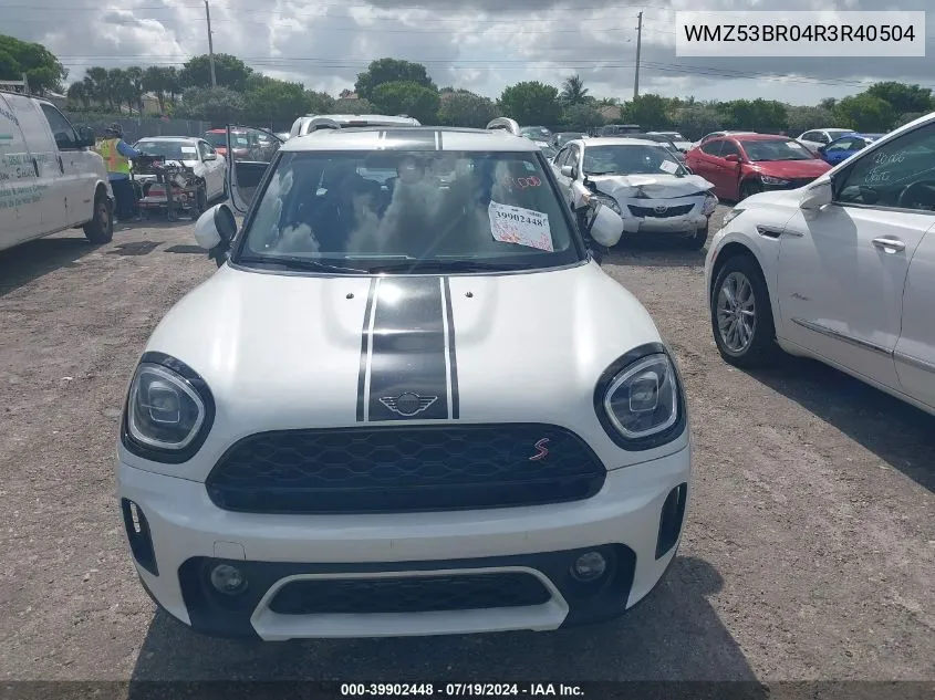 2024 Mini Countryman Cooper S VIN: WMZ53BR04R3R40504 Lot: 39902448