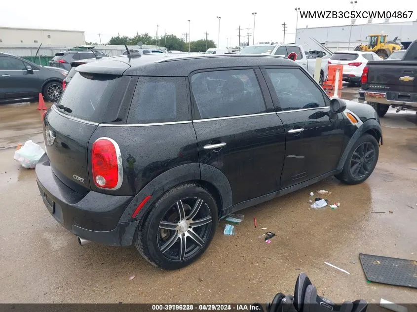 WMWZB3C5XCWM04867 2012 Mini Cooper Countryman