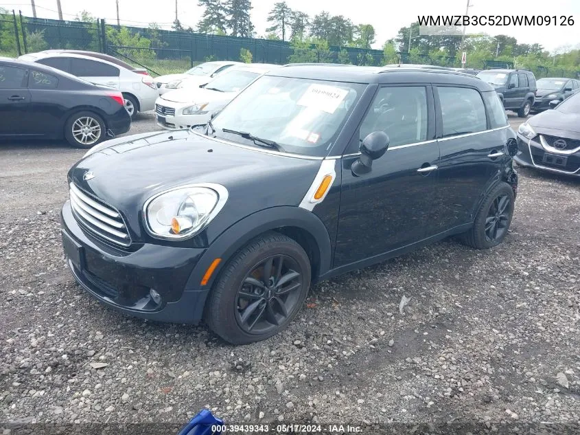 2013 Mini Countryman Cooper VIN: WMWZB3C52DWM09126 Lot: 39439343