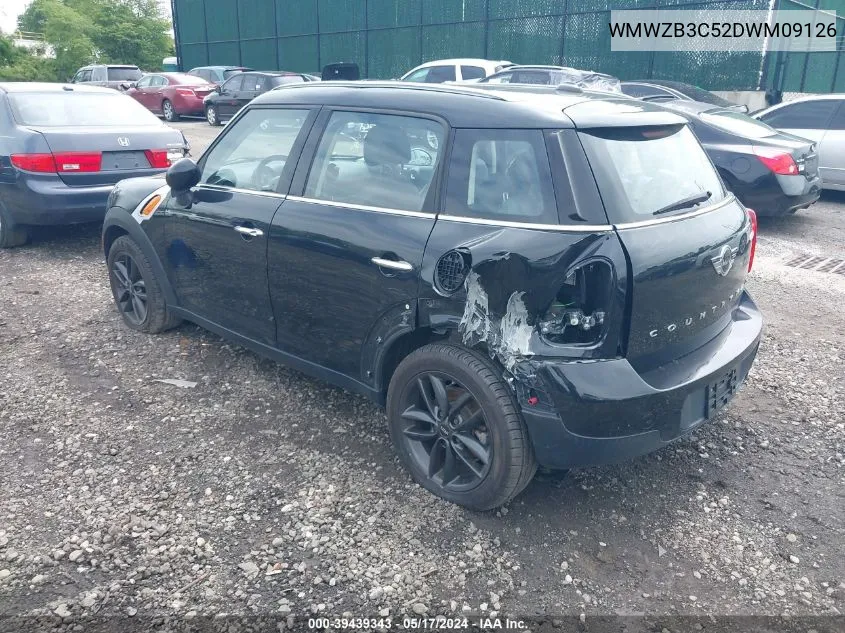 2013 Mini Countryman Cooper VIN: WMWZB3C52DWM09126 Lot: 39439343