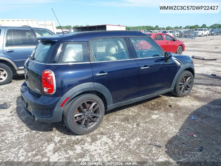 2013 Mini Countryman Cooper S VIN: WMWZC3C57DWP22427 Lot: 39546952