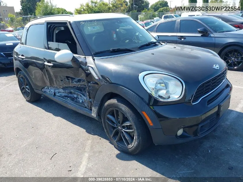 2013 Mini Countryman Cooper S VIN: WMWZC3C53DWP22554 Lot: 39828853