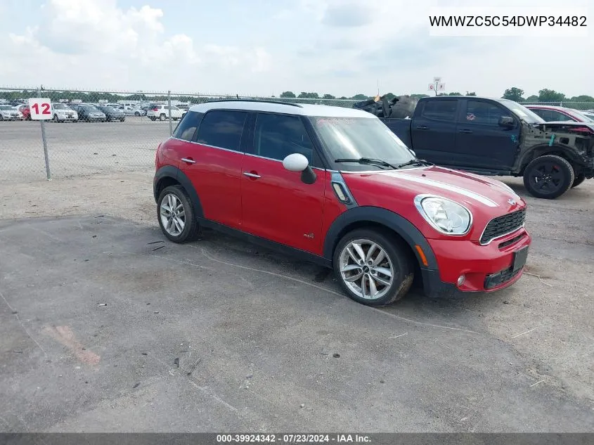 2013 Mini Countryman Cooper S VIN: WMWZC5C54DWP34482 Lot: 39924342