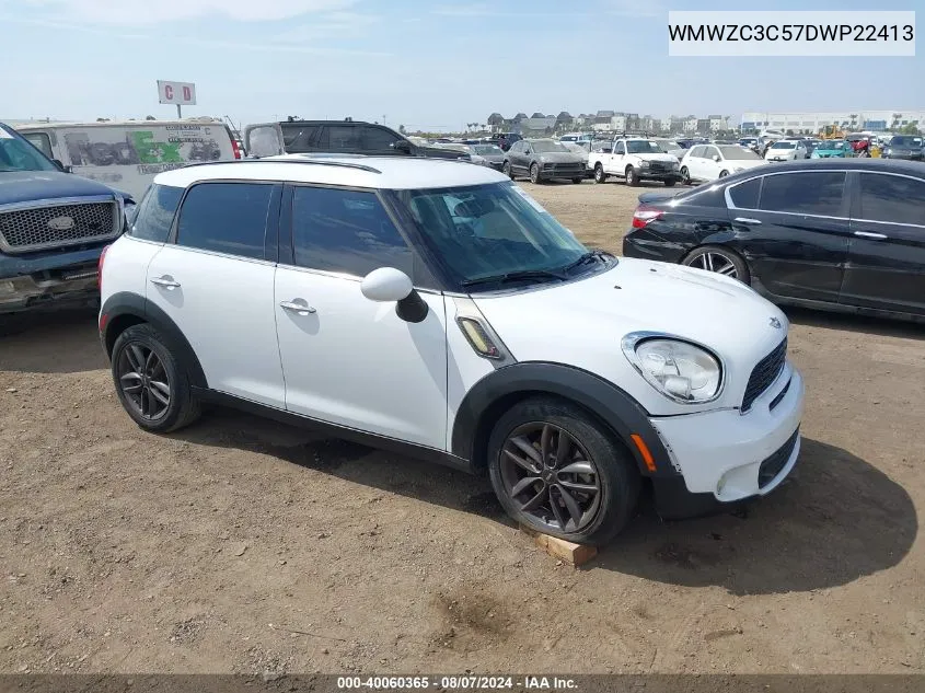 2013 Mini Countryman Cooper S VIN: WMWZC3C57DWP22413 Lot: 40060365