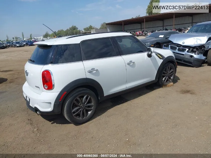 2013 Mini Countryman Cooper S VIN: WMWZC3C57DWP22413 Lot: 40060365