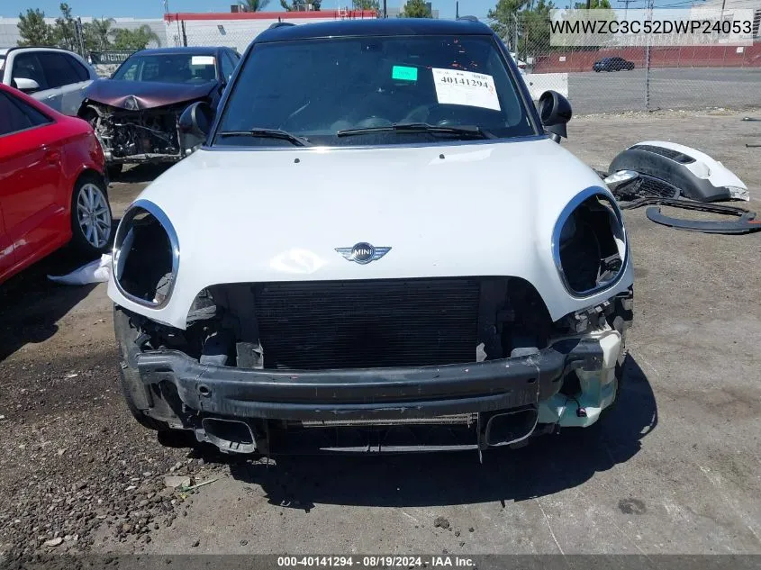 2013 Mini Countryman Cooper S VIN: WMWZC3C52DWP24053 Lot: 40141294