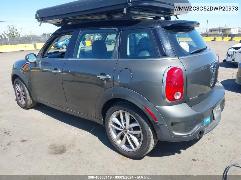 2013 Mini Countryman Cooper S VIN: WMWZC3C52DWP20973 Lot: 40300119