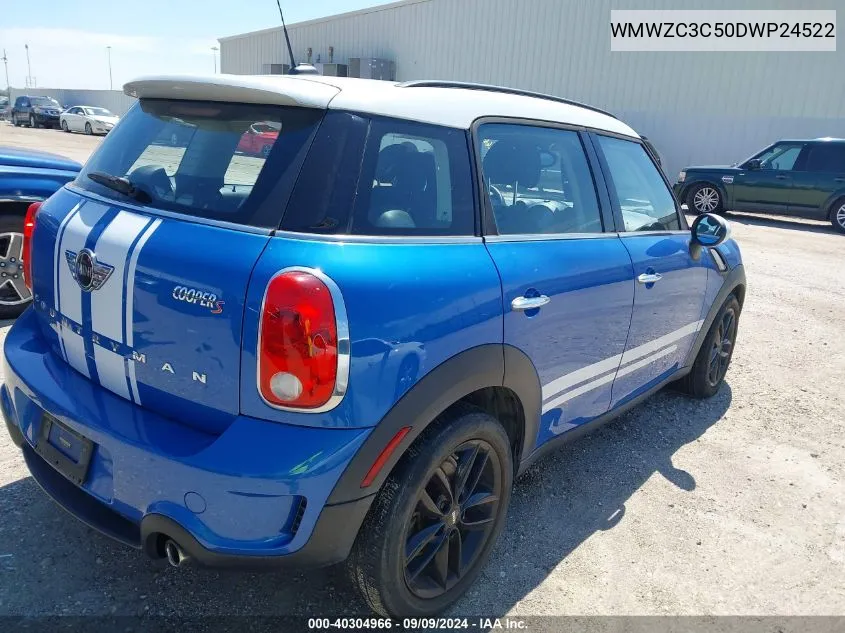 2013 Mini Countryman Cooper S VIN: WMWZC3C50DWP24522 Lot: 40304966