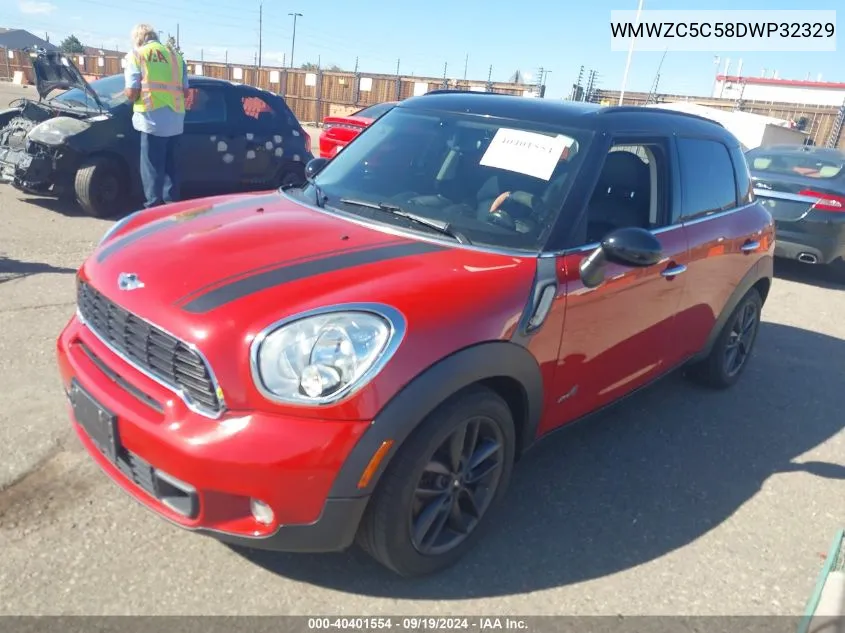 2013 Mini Countryman Cooper S VIN: WMWZC5C58DWP32329 Lot: 40401554