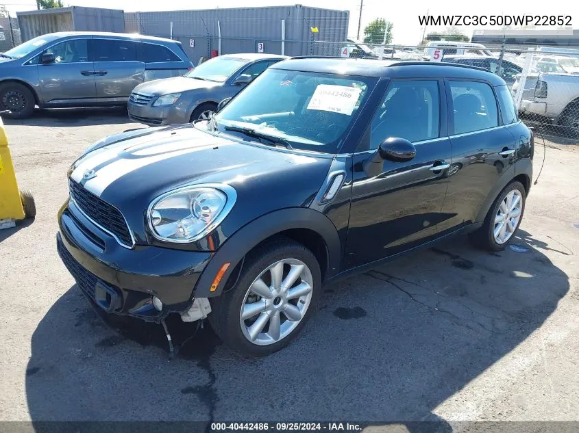 2013 Mini Countryman Cooper S VIN: WMWZC3C50DWP22852 Lot: 40442486