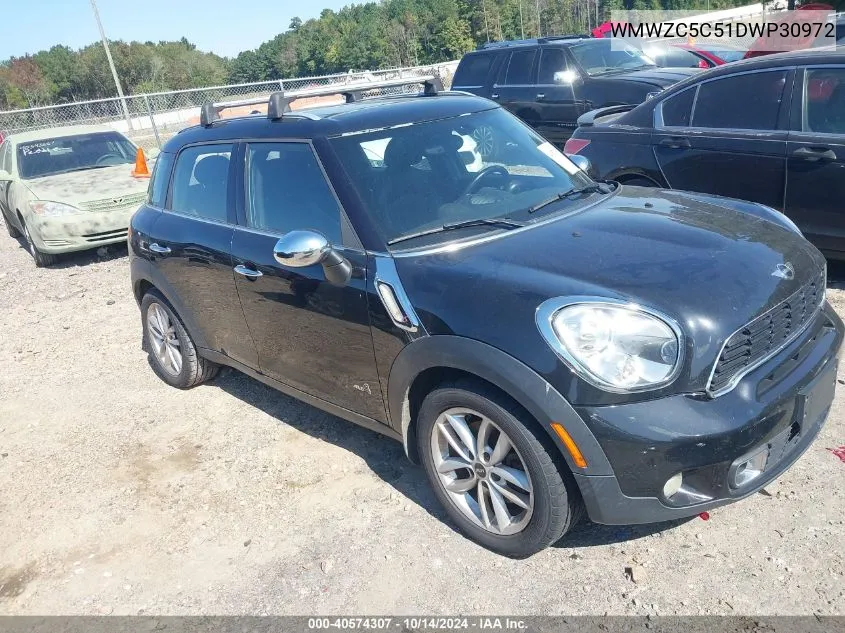 2013 Mini Countryman Cooper S VIN: WMWZC5C51DWP30972 Lot: 40574307