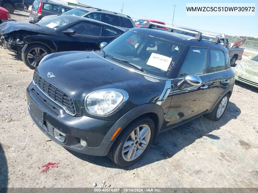 2013 Mini Countryman Cooper S VIN: WMWZC5C51DWP30972 Lot: 40574307