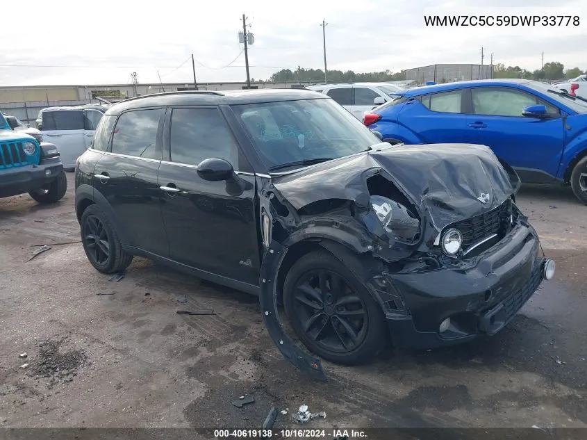 2013 Mini Countryman Cooper S VIN: WMWZC5C59DWP33778 Lot: 40619138