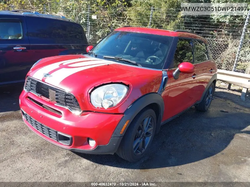 2013 Mini Countryman Cooper S VIN: WMWZC3C51DWP21497 Lot: 40632470