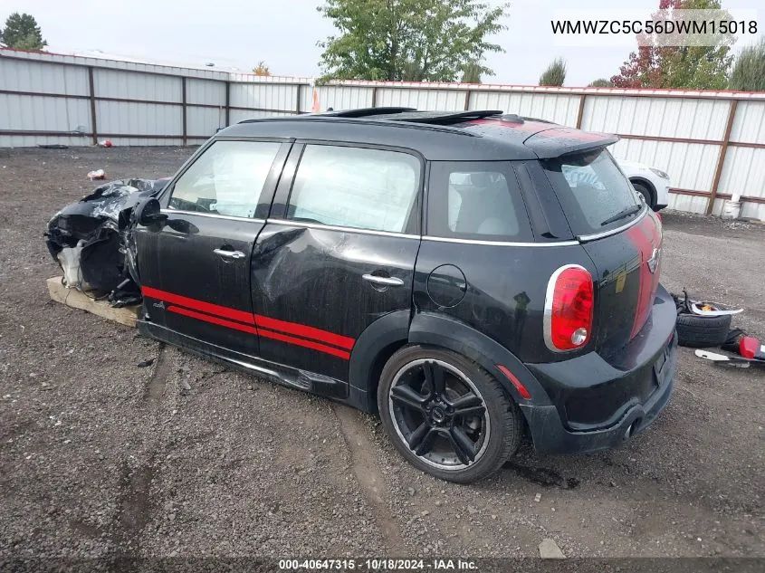 2013 Mini Countryman Cooper S VIN: WMWZC5C56DWM15018 Lot: 40647315