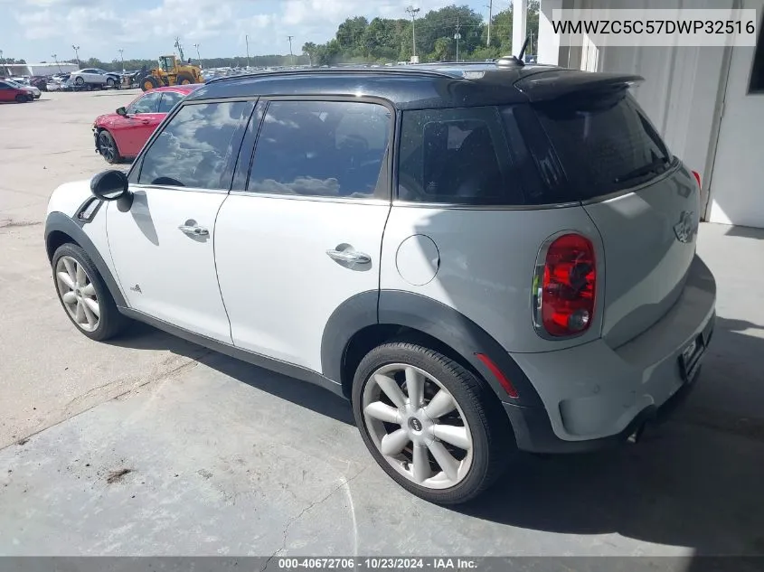 2013 Mini Countryman Cooper S VIN: WMWZC5C57DWP32516 Lot: 40672706