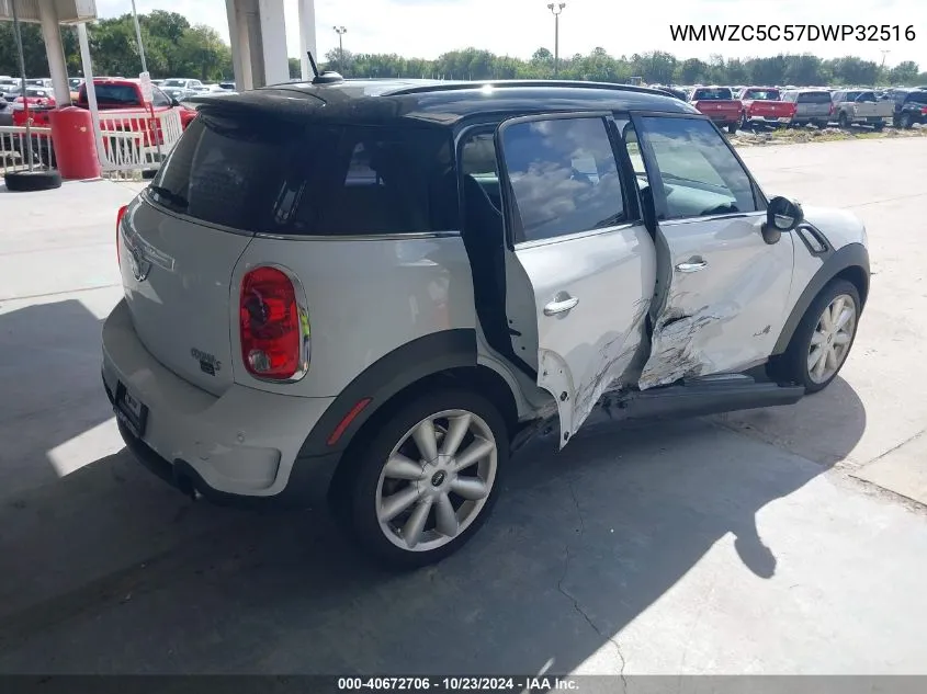 2013 Mini Countryman Cooper S VIN: WMWZC5C57DWP32516 Lot: 40672706