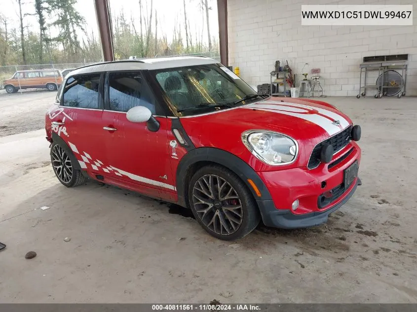 2013 Mini Countryman John Cooper Works VIN: WMWXD1C51DWL99467 Lot: 40811561