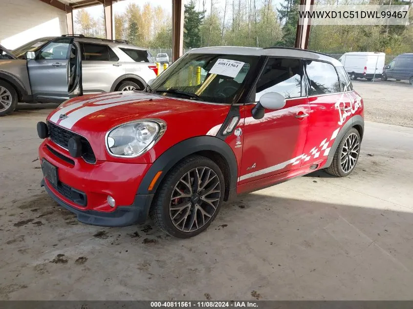 2013 Mini Countryman John Cooper Works VIN: WMWXD1C51DWL99467 Lot: 40811561