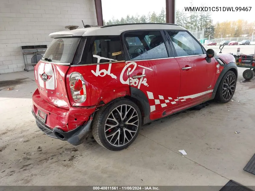 2013 Mini Countryman John Cooper Works VIN: WMWXD1C51DWL99467 Lot: 40811561