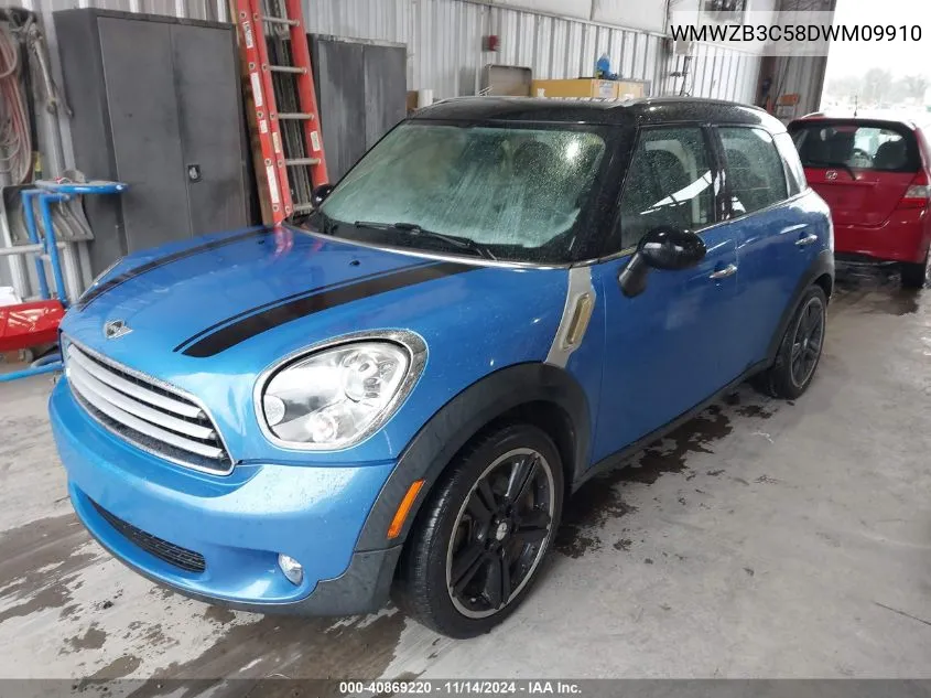 2013 Mini Countryman Cooper VIN: WMWZB3C58DWM09910 Lot: 40869220