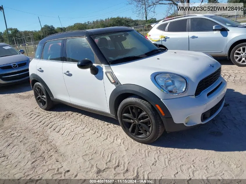 2013 Mini Countryman Cooper S VIN: WMWZC3C52DWM28496 Lot: 40875587