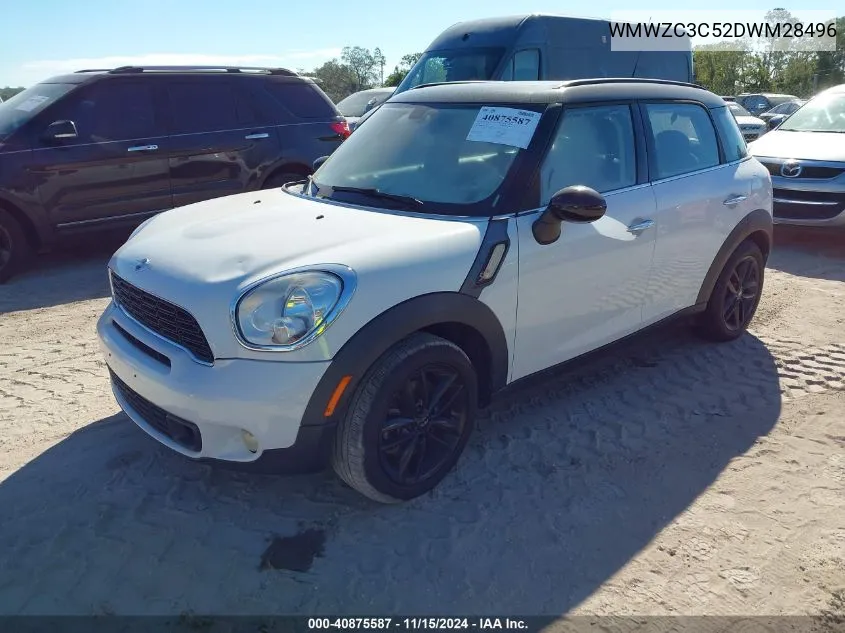 2013 Mini Countryman Cooper S VIN: WMWZC3C52DWM28496 Lot: 40875587