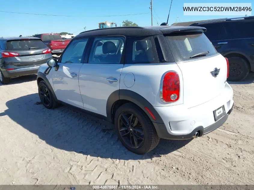 2013 Mini Countryman Cooper S VIN: WMWZC3C52DWM28496 Lot: 40875587