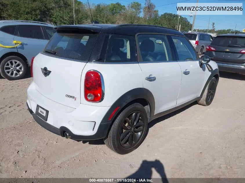 2013 Mini Countryman Cooper S VIN: WMWZC3C52DWM28496 Lot: 40875587