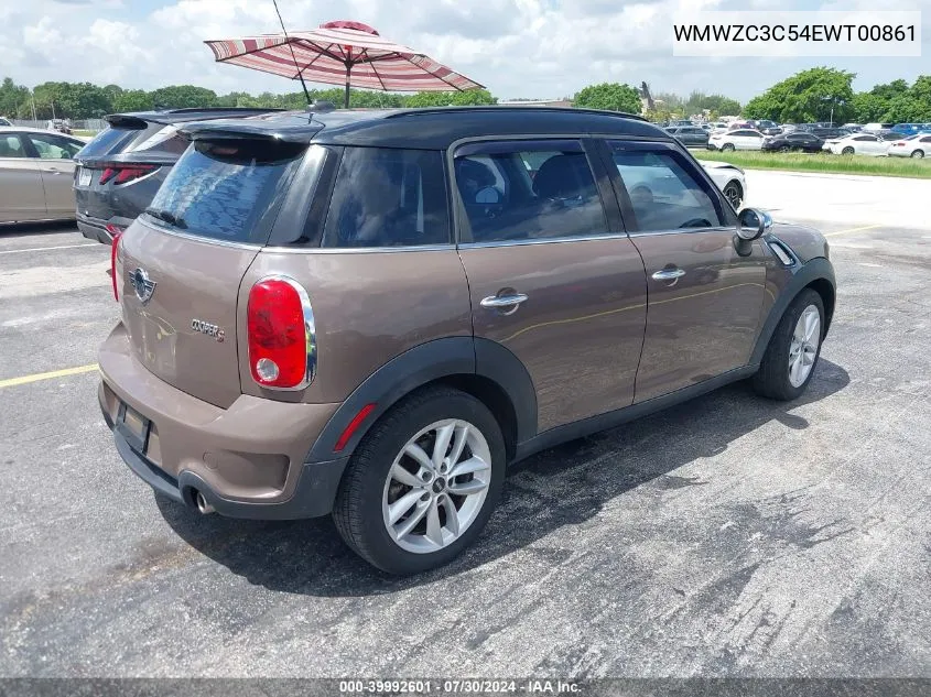 2014 Mini Countryman Cooper S VIN: WMWZC3C54EWT00861 Lot: 39992601