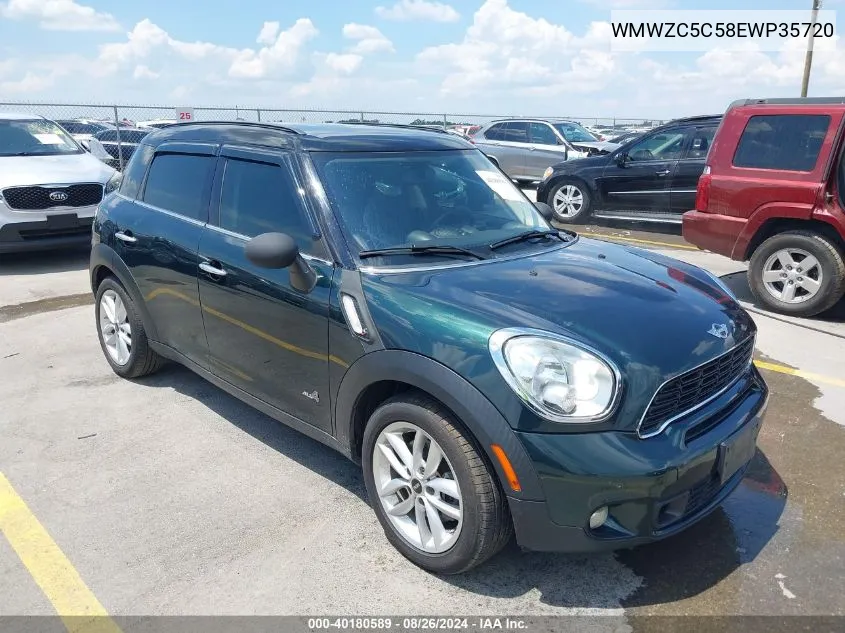 2014 Mini Countryman Cooper S VIN: WMWZC5C58EWP35720 Lot: 40180589