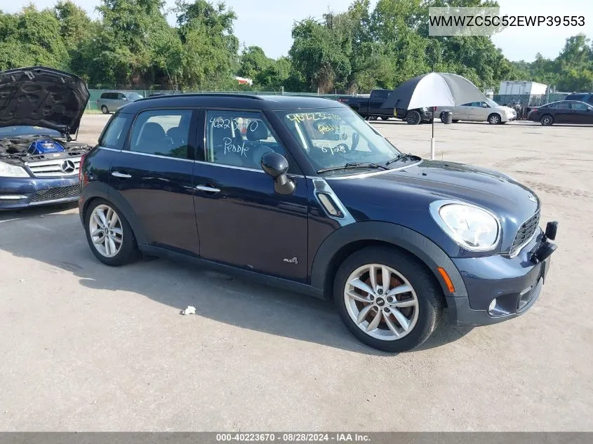 2014 Mini Countryman Cooper S VIN: WMWZC5C52EWP39553 Lot: 40223670