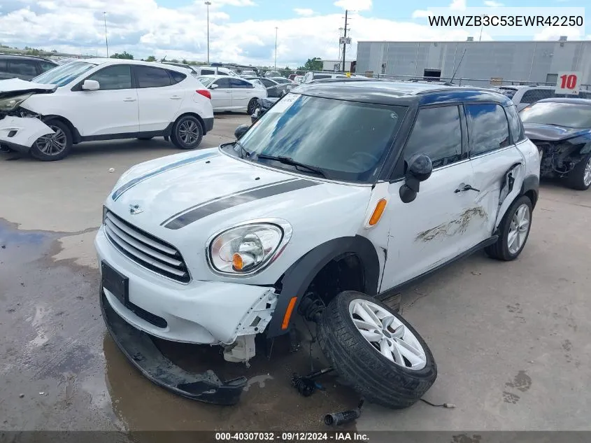 2014 Mini Countryman Cooper VIN: WMWZB3C53EWR42250 Lot: 40307032