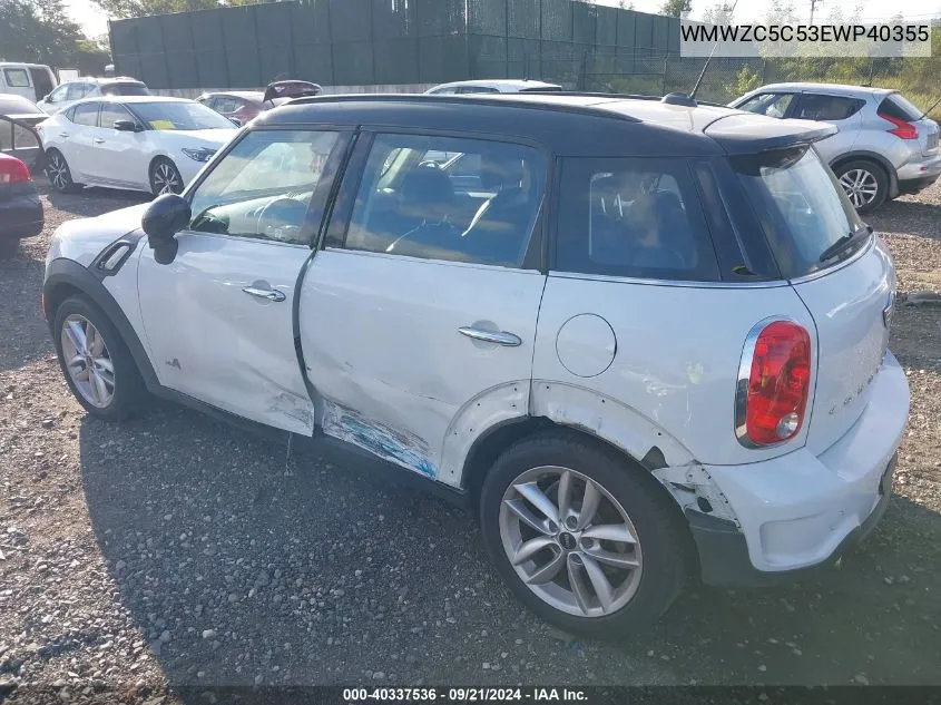 WMWZC5C53EWP40355 2014 Mini Countryman Cooper S