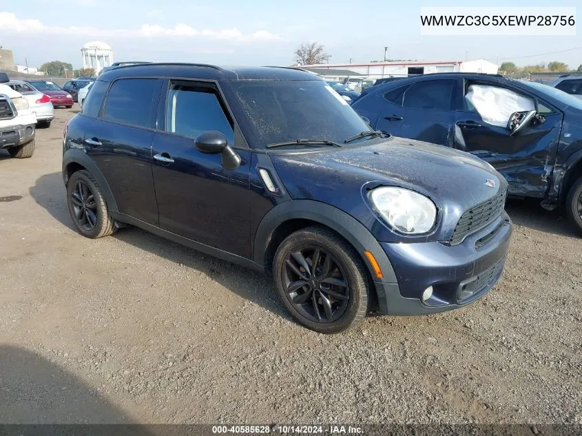 2014 Mini Countryman Cooper S VIN: WMWZC3C5XEWP28756 Lot: 40585628