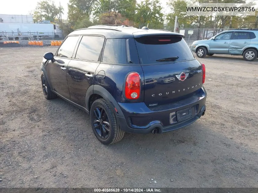 2014 Mini Countryman Cooper S VIN: WMWZC3C5XEWP28756 Lot: 40585628