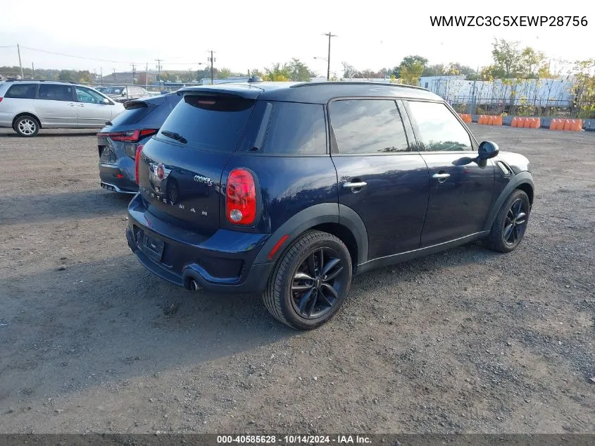 2014 Mini Countryman Cooper S VIN: WMWZC3C5XEWP28756 Lot: 40585628